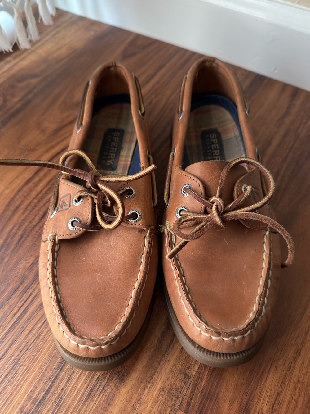 Sperry Brown Leather Moccasin Boat Shoes